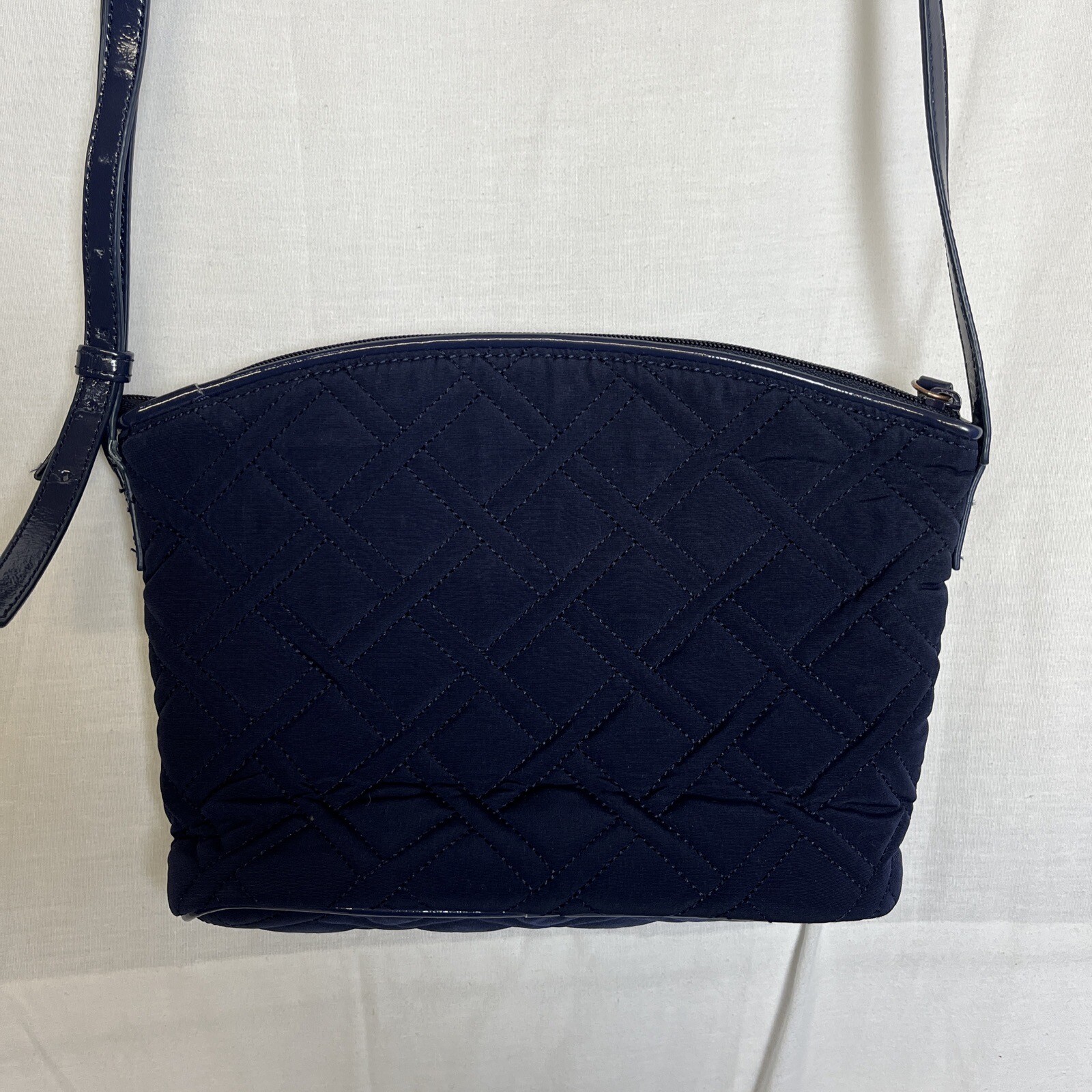 Vera Bradley Navy Blue Quilted Crossbody Bag Purse eBay