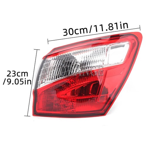 Right O/S Outer Tail Light Brake Lamp For Nissan Qashqai 5&7 Seater J10 2010-14 - Picture 3 of 10
