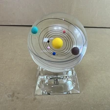 Crystal Solar System Crystal Ball Crystal Stand - 4.25"