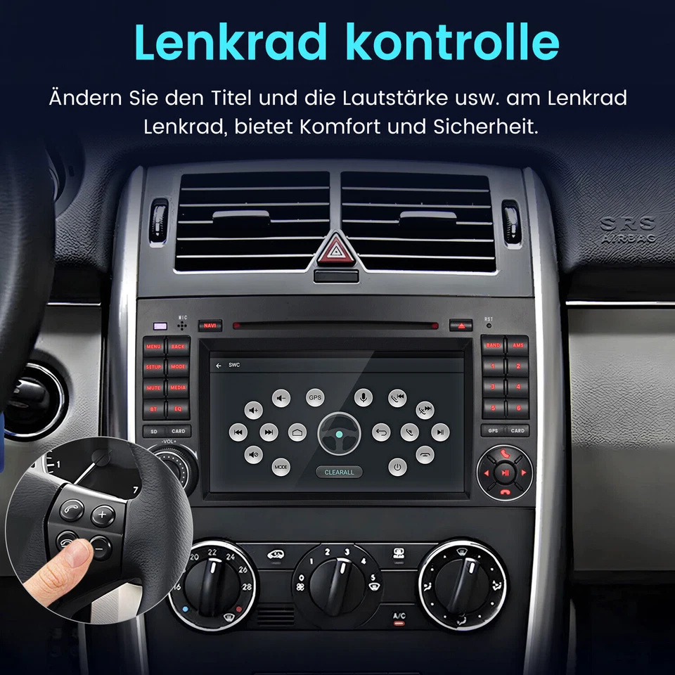 Android Autoradio DVD für W245 W639 W906 Mercedes Vito Viano Navi Carplay - Bild 3 von 4