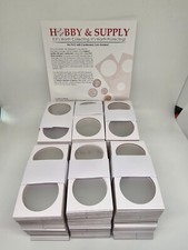 600 Premium H S 2x2 in Cardboard Coin Flip Mylar LARGE D 40mm Size