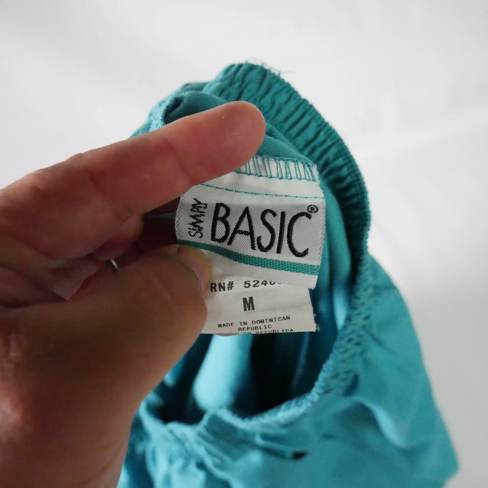 Pantalones Médicos Simply Basic Para Mujer Talla M Azul Teal Pull-on con Cintura Elástica Foto 3 de 4