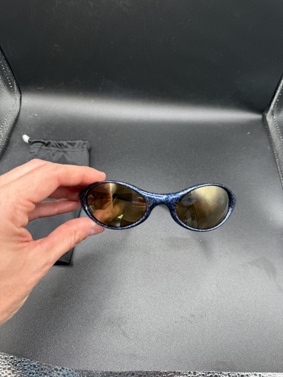 Oakley New Eye Jacket Cobalt Gold Iridium Lenses | eBay