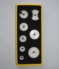 Latest 8pcs pressing nylon dies Watch case opening rubber head