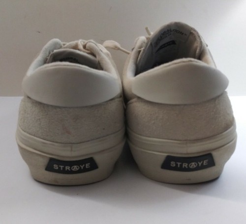STRAYE 100% Authentic Men's low Shoes Sz 11 FAIRFAX BONE SUEDE Creame WMNS 12.5 - Picture 9 of 11