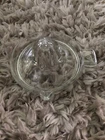 Vintage Federal Glass Clear 5" Juicer Reamer Tab Handle Embossed Logo 1930's
