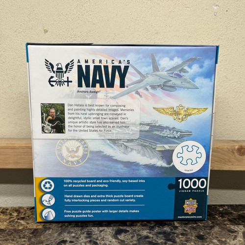 MasterPieces America's Navy Anchors Aweigh 1000 Piece Puzzle W/ Poster NEW - Picture 2 of 5