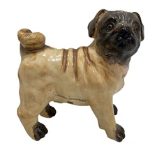 Fawn Pug Colin Kellam Studios Classic Dog Collection 2006 8 In Long 7 In Vito