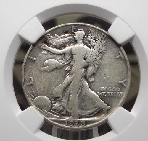 1938 "D" Walking Liberty Half Dollar 50c NGC Fine Details #004 Fine ECC&C, Inc.