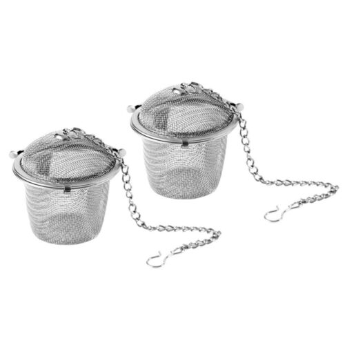  2 piezas colador de té suelto filtro de té infusor de té para bolsa de té tela de rejilla - Imagen 1 de 9