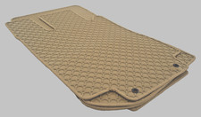 Lengenfelder Gummimatten für Mercedes S-Klasse C215 ab 1999 + BEIGE + Gummi +NEU