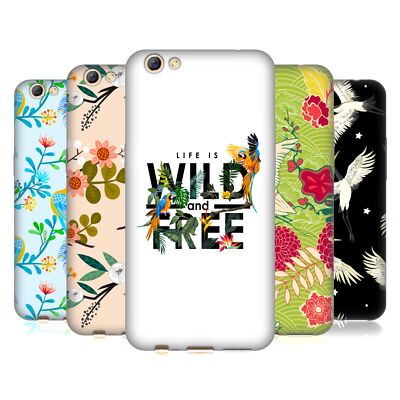 OFFIZIELLE HAROULITA VOEGEL UND BLUMEN SOFT GEL HANDYHÜLLE FÜR OPPO HANDYS