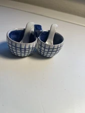 Vintage RARE  Swedish DROBAK  Mini Double Salt Cellar Made By EIKA