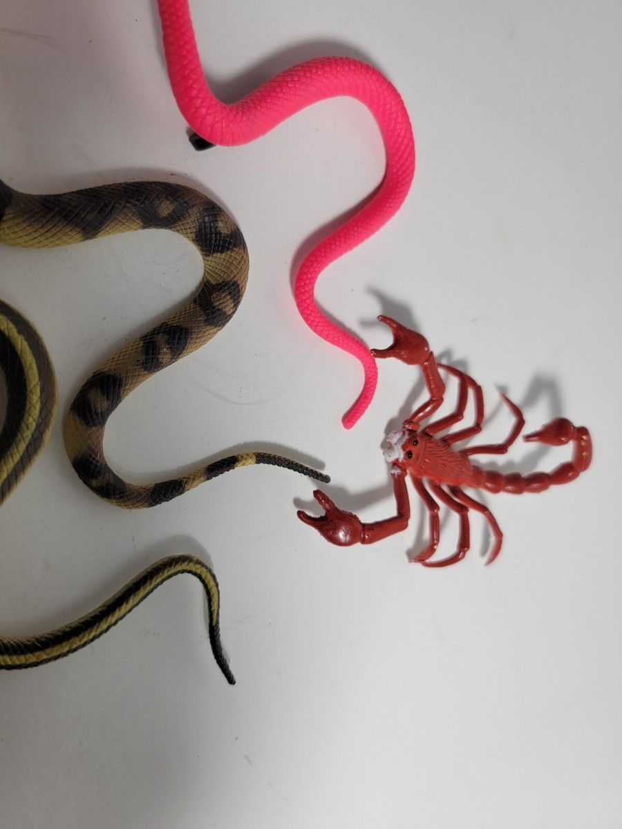 Vintage XX Snakes, Scorpion & Bugs vinyl plastic figures | eBay