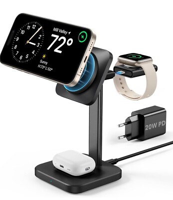 ESR 3-in-1 Ladestation für MagSafe Apple Watch iPhone - magnetisches Ladegerät