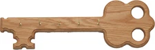 5-Hook Key Holder, Light Oak