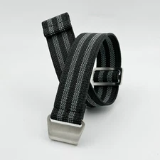 New No-Pass, Diver Elastic Parachute Watch Strap Band Belt - 20mm James Bond