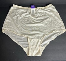 Vintage Vanity Fair Nylon Brief Panty 8 Silky Ivory Beige USA 15813 NEW