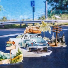 30Pcs Journey Road PET Stickers Scrapbooking Journal Planner Decorative Collage