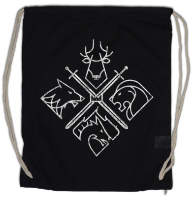 HOUSE EMBLEMS Turnbeutel Game of Swords Houses Thrones Wolf Stark Tagaryen