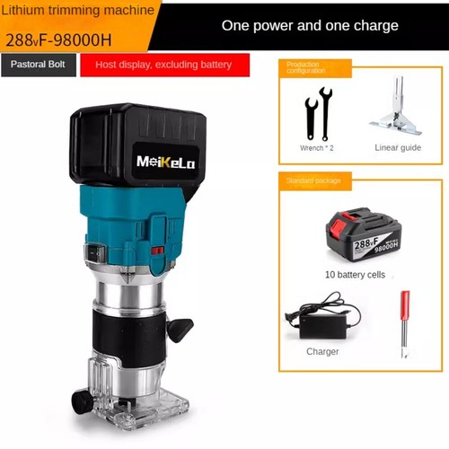 Decespugliatore Brushless Ricaricabile Lavorazione Legno Scanalatrice (10 Batterie) - Foto 7 di 10