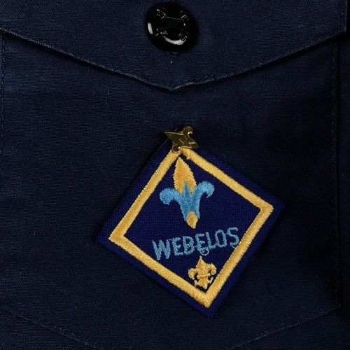 Boy Scouts Of America Shirt Boys Small Blue Centennial Uniform Button Up Patch * - Picture 5 of 15