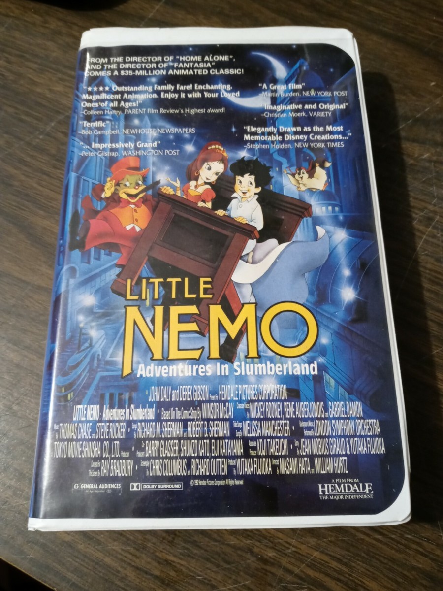 Little Nemo - Adventures in Slumberland (VHS, 1993, Clamshell
