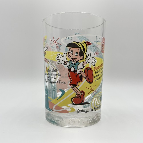 McDonald's Disney 100 Year Anniversary Glass Retro Pink Aqua - Picture 4 of 7