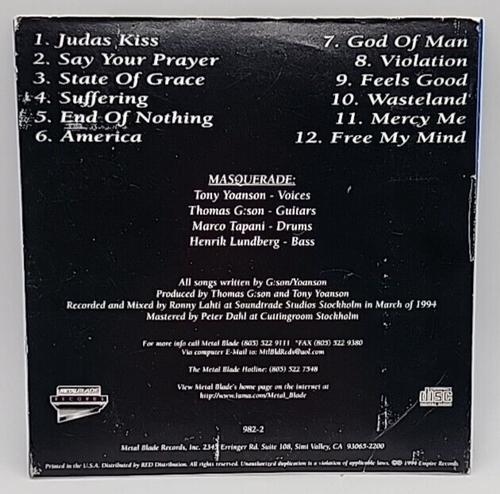 Masquerade - Surface of Pain Promotional (CD) - Imagen 2 de 2