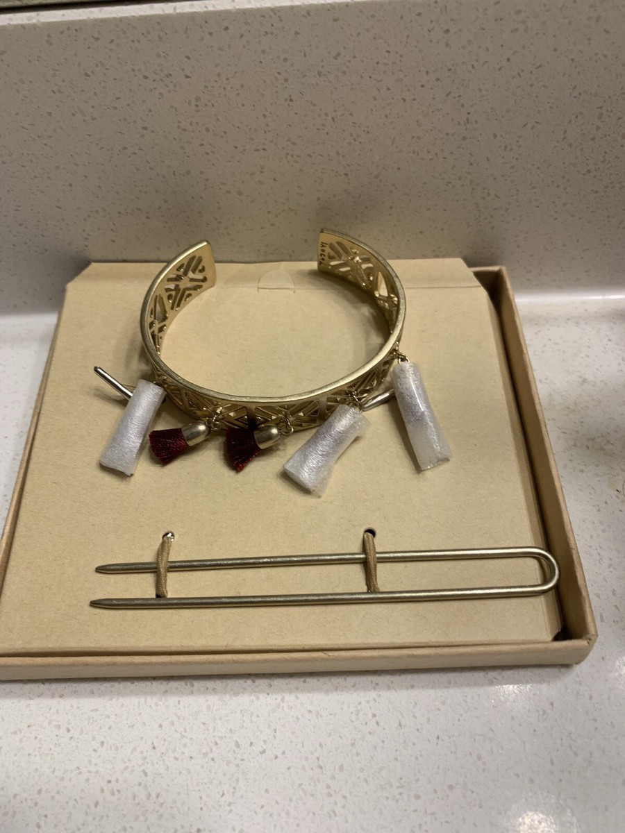 NEW Chloe + Isabel x Jen Atkin Lattice Gold Bun Cuff  display picture 1