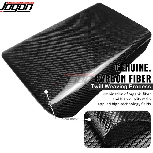 Carbon Fiber Central Armrest Box Storage Console Cover Fit For Tesla Model 3 24+ - Picture 6 of 12