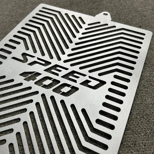 NUEVO Protector de cubierta de rejilla de radiador para Triumph Speed 400 2024 plateado - Imagen 5 de 7
