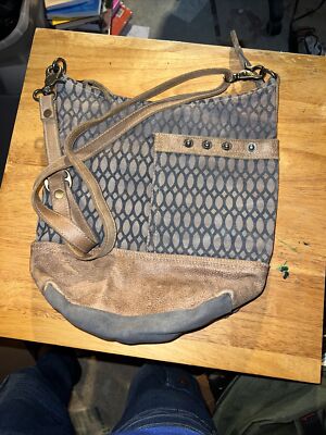 Myra Bag Honey Bee Upcycled Canvas Shoulder Bag S-1130