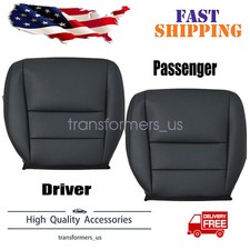 2x Front Bottom Perforated Leather Replacement Seat Cover For 05-2008 Acura Tl