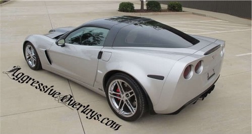 Corvette C6 - Marcador delantero y trasero ahumado superposiciones ahumadas película de vinilo tintada - Imagen 3 de 8