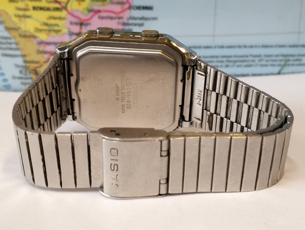 CASIO DATA BANK DIGITAL QUARTZ DBA-800 JAPAN MEN'S FULL