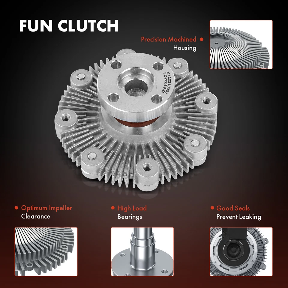 Embrague ventilador radiador para Suzuki Samurai 1985-1995 Sidekick 89-91 Vitara 1,3 L 1,6 L Foto 3 de 4