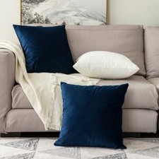 2 Pack Velvet Soft Soild Decorative Square Throw Pillow Covers Set Cushion Case