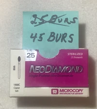 Microcopy Neodiamond 1900C Diamond Bur, Egg, Coarse- 45 in  pack REDUCED