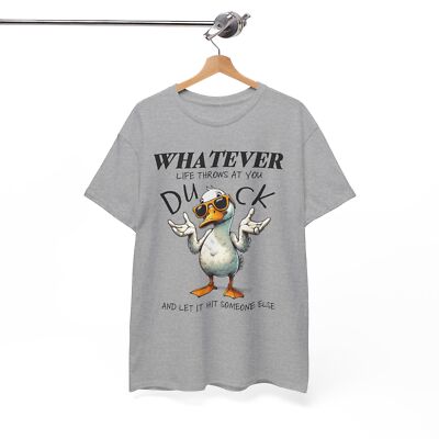 Whatever Life Throws At You Shirt Ducks T-Shirt - Funny Ducky & Coffee Lover Tee
