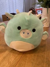 Squishmallow Miles The Dragon 8 inch Light Teal Plush Stuffed Animal Super Soft