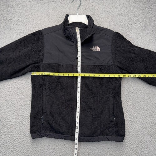 The North Face Denali Jacket Girls Large Black Full Zip Fleece Outdoor Hiking - Picture 2 of 9