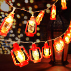 30 Red Lantern String Lights for Bedroom Patio Garden Holiday Home Indoor Decora