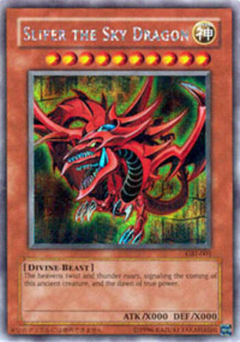 Moderately Played Slifer the Sky Dragon - GBI-001 - Ultra Rare - Limited Edition - Picture 1 of 1