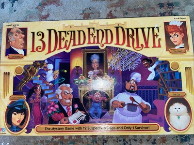 Milton Bradley ''13 Dead End Drive'' - 1993 Original Mystery Brettspiel.