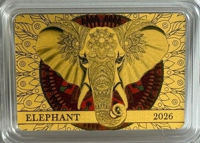 2026 Samoa Spirit Animals 1/200 oz Colorized Gold Coin with COA