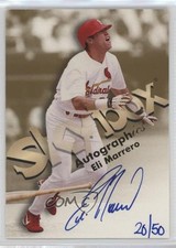1999 Skybox Premium Autographics Blue Ink 20/50 Eli Marrero Auto 4f5