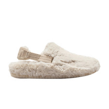 Nike Womens Calm Mule SE Sanddrift Fur FZ3119-100 Women Size