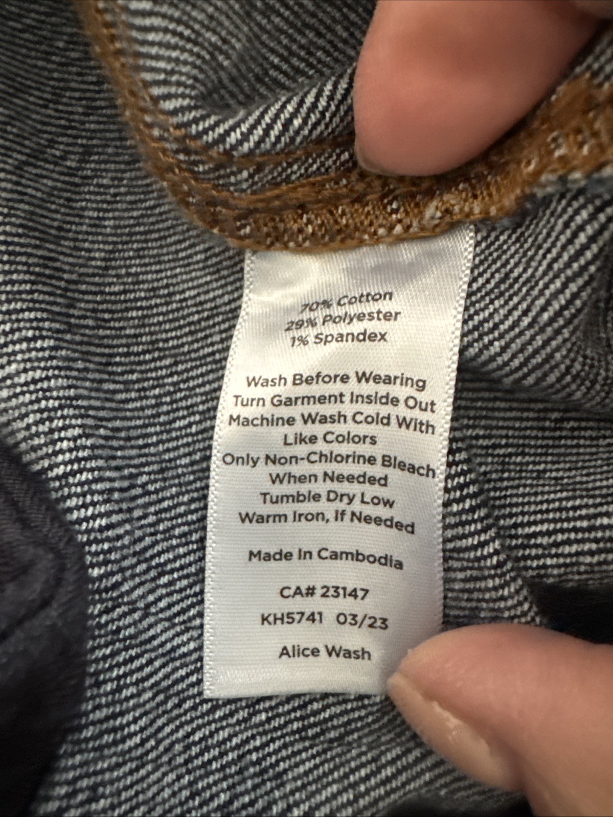 Talbots Flare Jeans Front Patch Pockets Dark Wash… - image 7