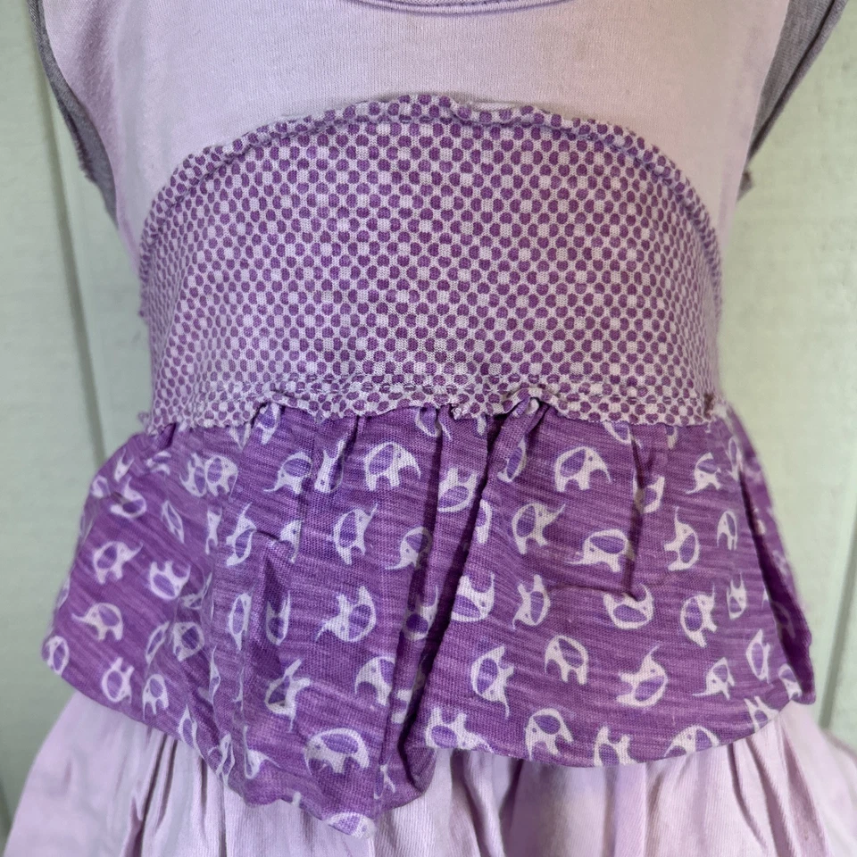 Vestido Naartjie Niños Niñas Púrpura Algodón Talla 2T Usado en Excelente Condición Foto 2 de 4